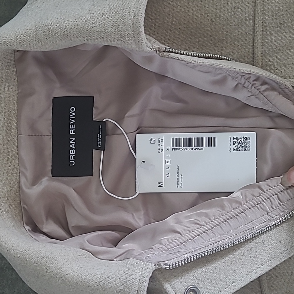NWT URBAN REVIVO CROPPED FLAP POCKET JACKET - Picture 12 of 16